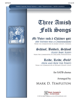 Book cover for Three Amish Folk Songs