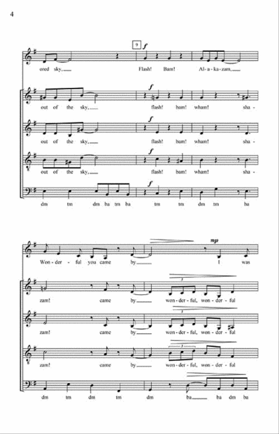 Orange Colored Sky 4-Part scores gallery preview page 3