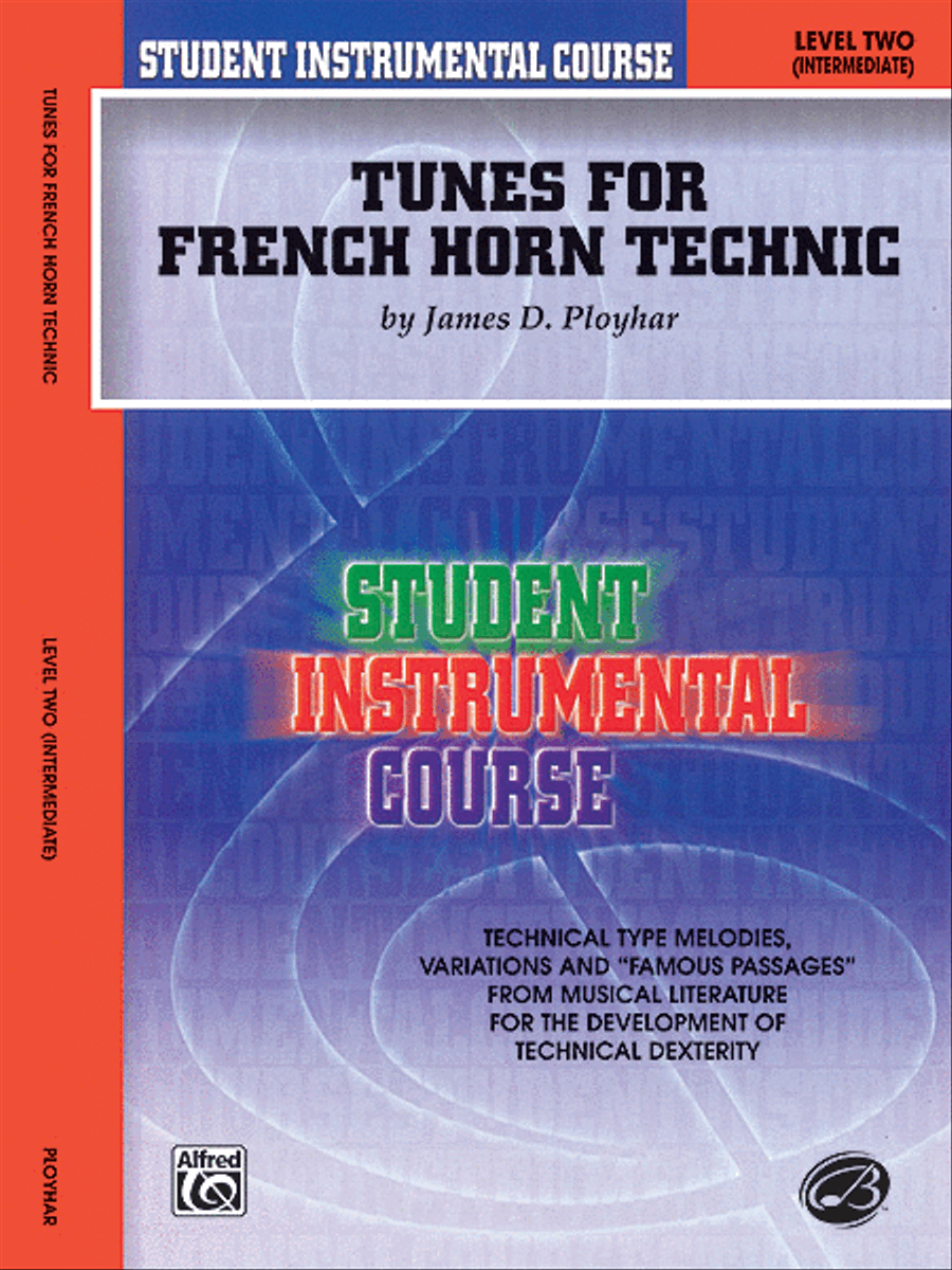Student Instrumental Course Tunes for French Horn Technic Horn scores gallery preview page 1