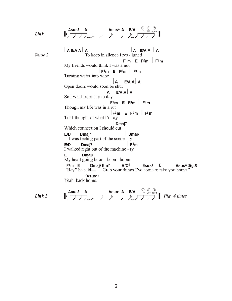 Solsbury Hill Acoustic Guitar scores gallery preview page 2