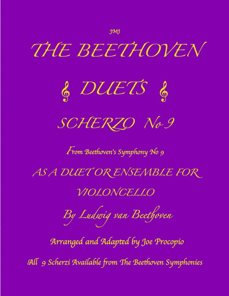 THE BEETHOVEN DUETS FOR CELLO SCHERZO NO 9 image number null