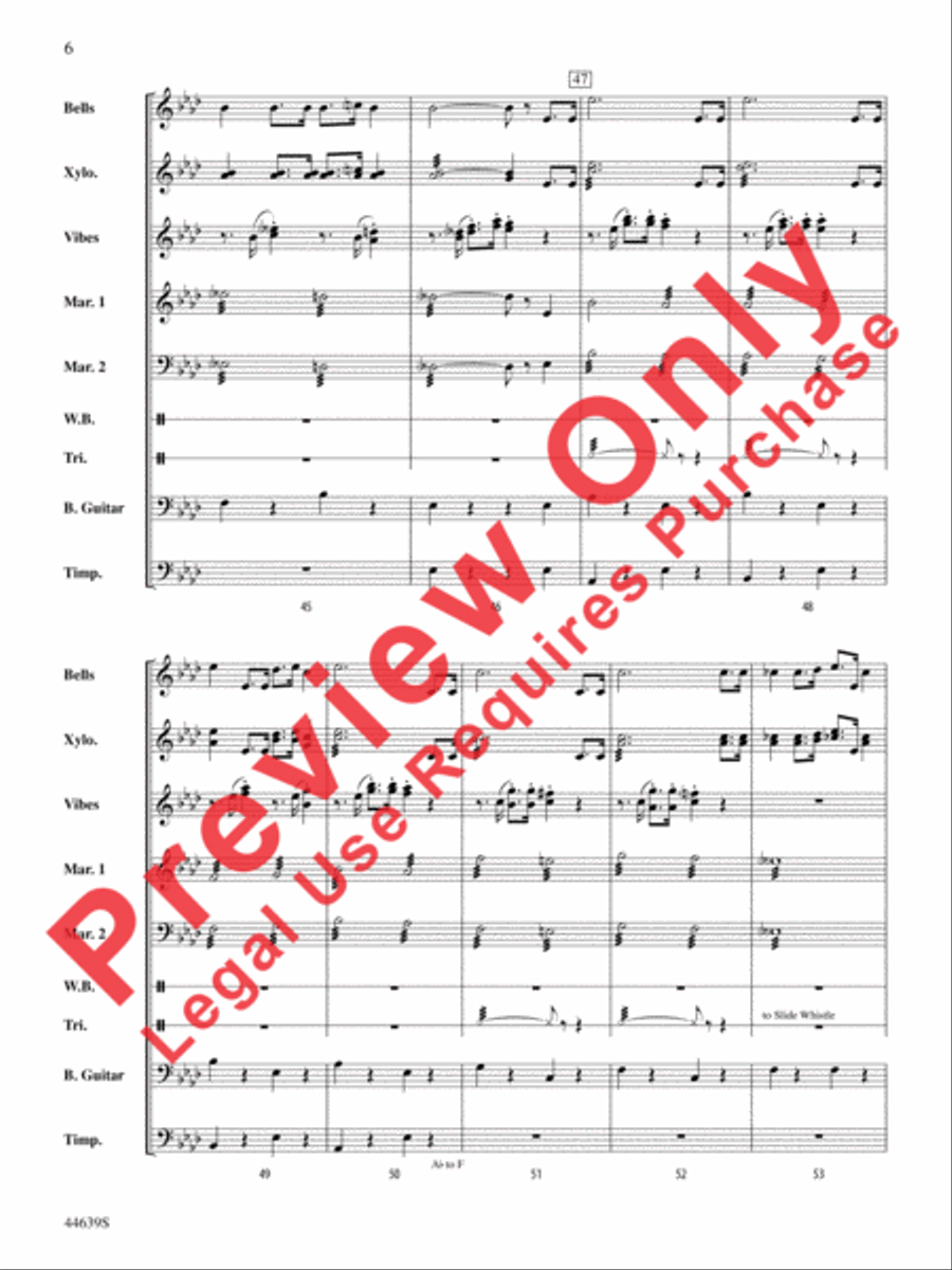 The Syncopated Clock Percussion Ensemble scores gallery preview page 7
