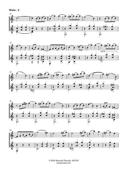 Waltz (for Flute or Violin & Guitar) image number null