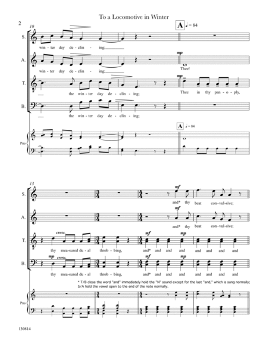 To a Locomotive in Winter 4-Part scores gallery preview page 4