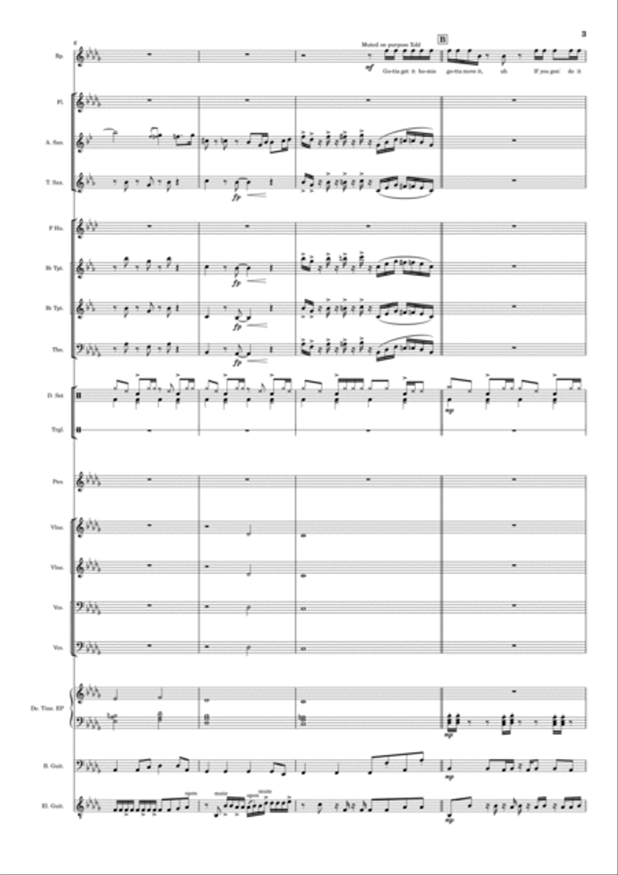 Lost In Paradise Jazz Ensemble scores gallery preview page 3