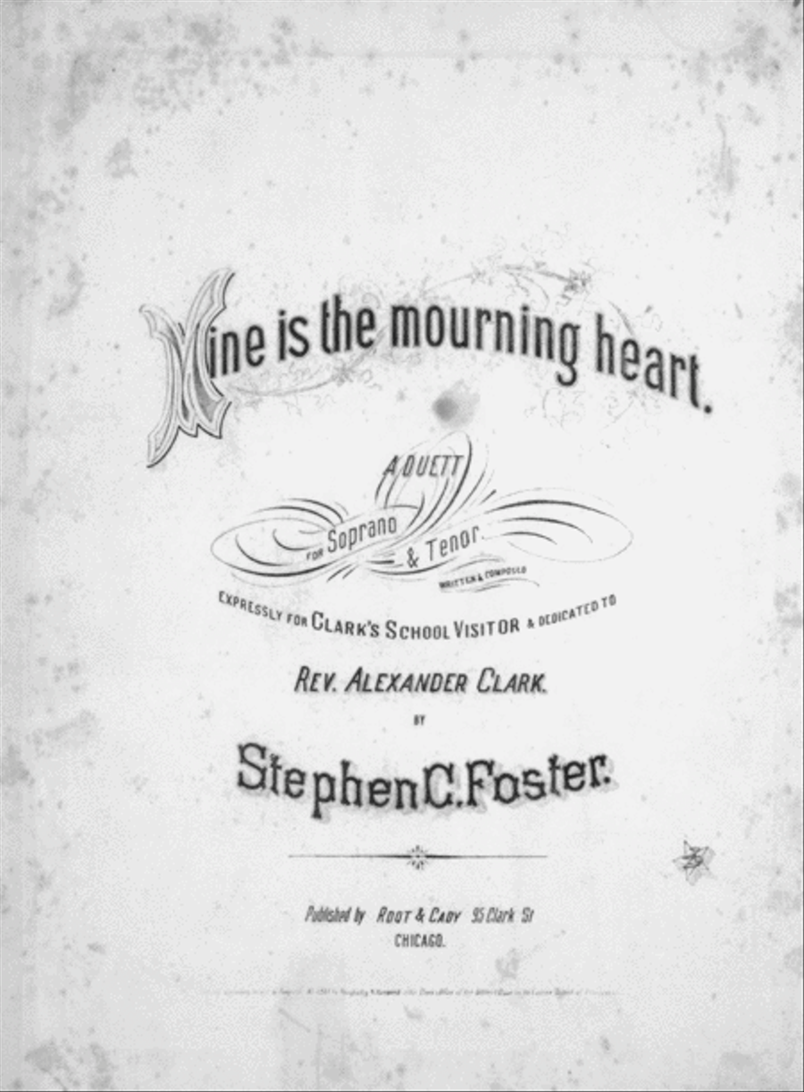 Mine is the Mourning Heart. A Duett for Soprano & Tenor Voice scores gallery preview page 1