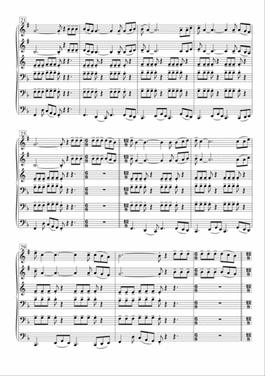 Lonely Boy Brass Ensemble scores gallery preview page 4