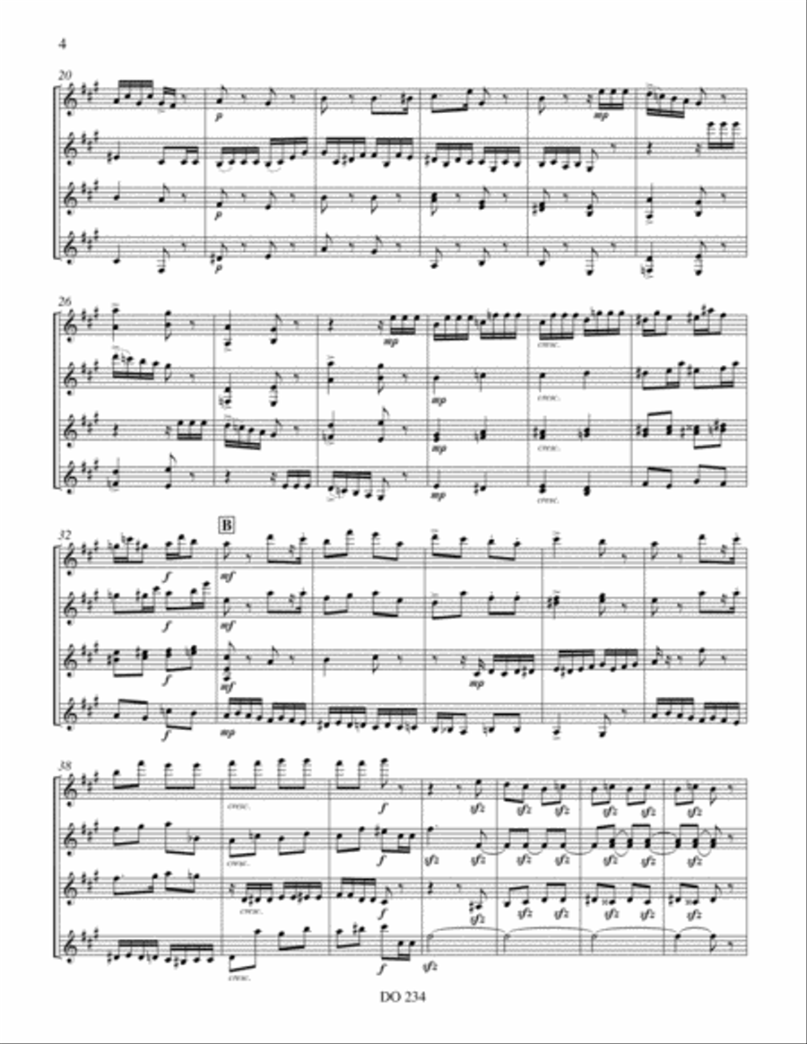 The Nutcraker Suite Guitar Ensemble scores gallery preview page 4