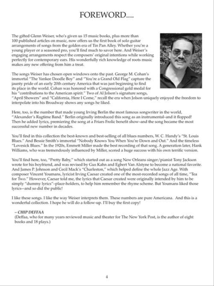 Tin Pan Alley Favorites for Fingerstyle Guitar Fingerpicking Guitar scores gallery preview page 4