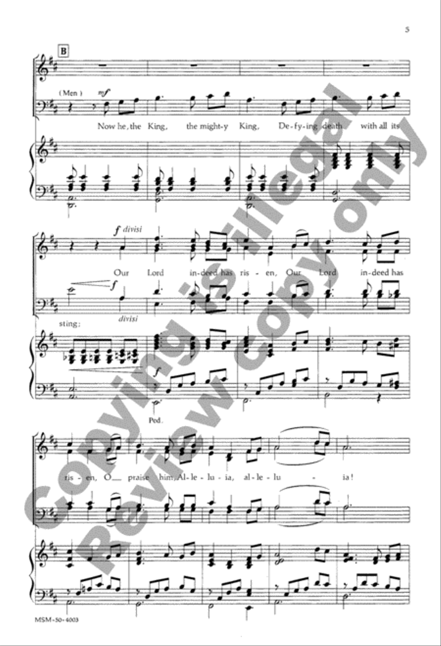 Our Lord Indeed Has Risen 4-Part scores gallery preview page 4