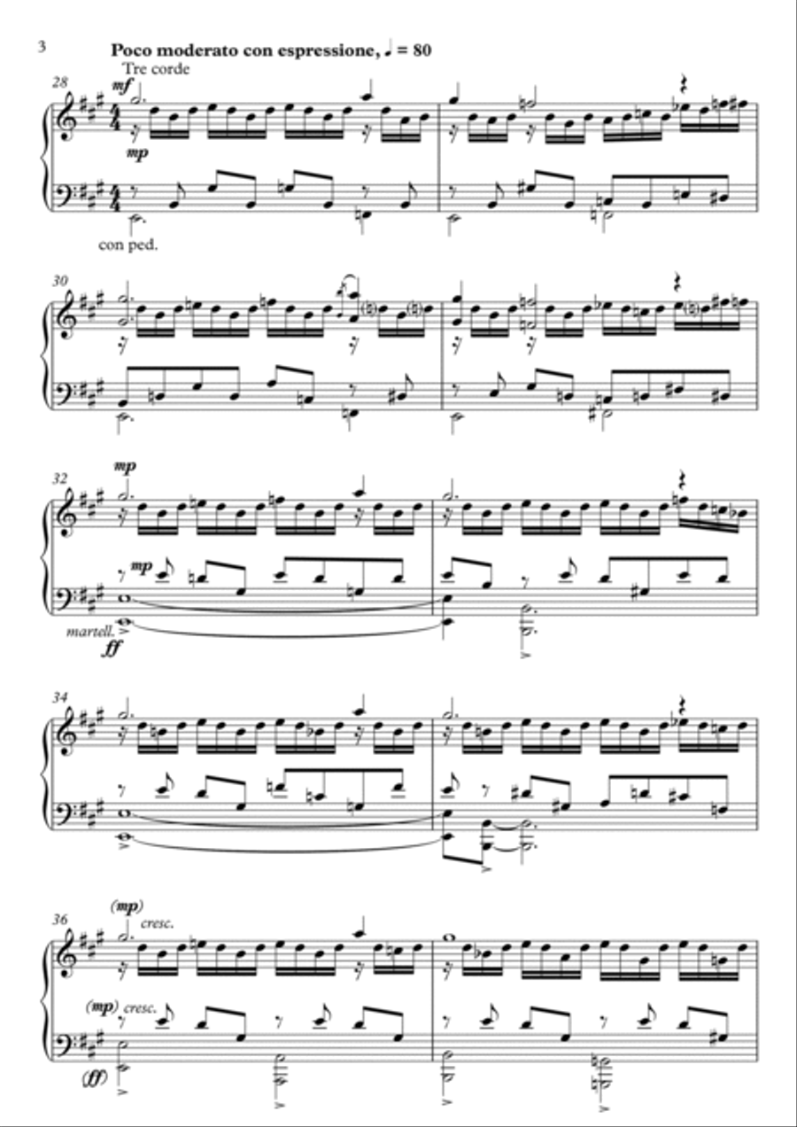 Four Dimensions for Piano Piano Solo scores gallery preview page 6