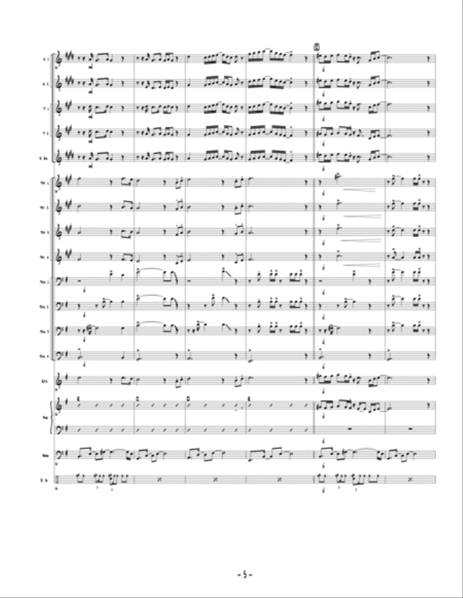 Sing A Song Of Song Jazz Ensemble scores gallery preview page 5