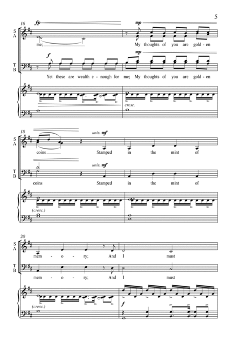 Wealth Enough for Me from For a Breath of Ecstasy 4-Part scores gallery preview page 4