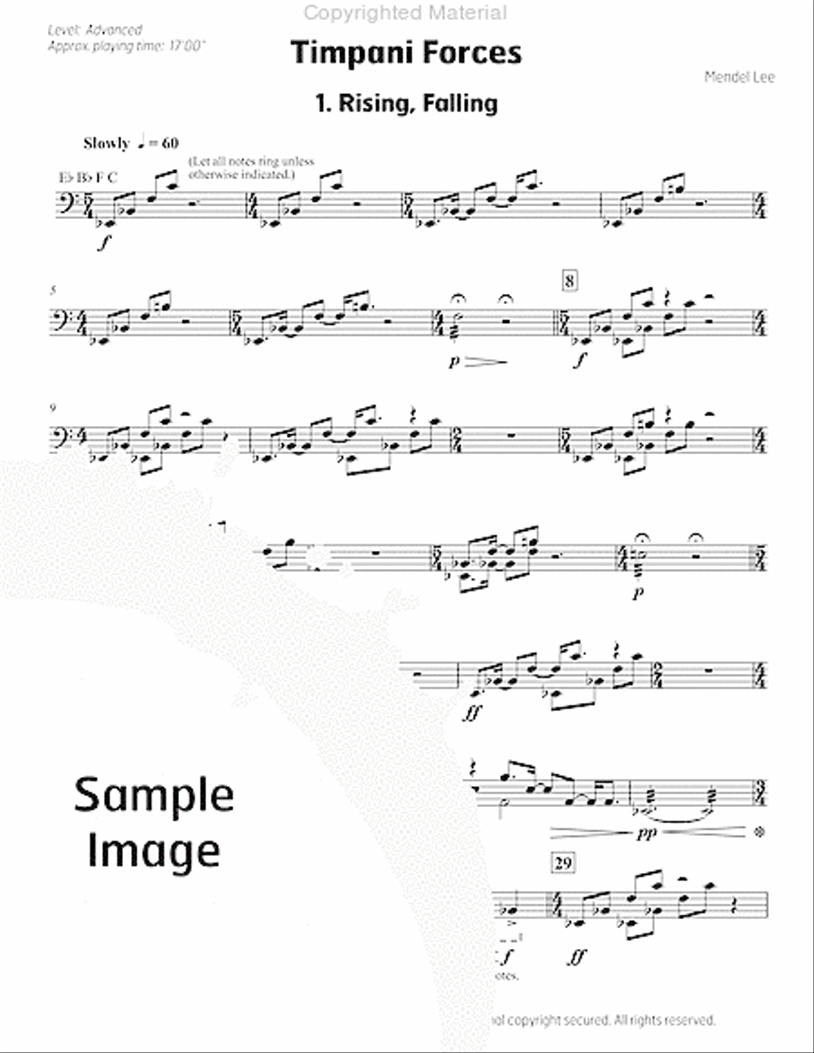 Timpani Forces Timpani Forces Percussion scores gallery preview page 4