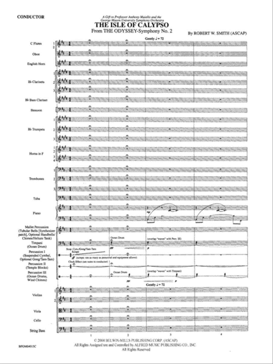 The Isle of Calypso (from The Odyssey (Symphony No. 2)): Score Full Orchestra scores gallery preview page 4
