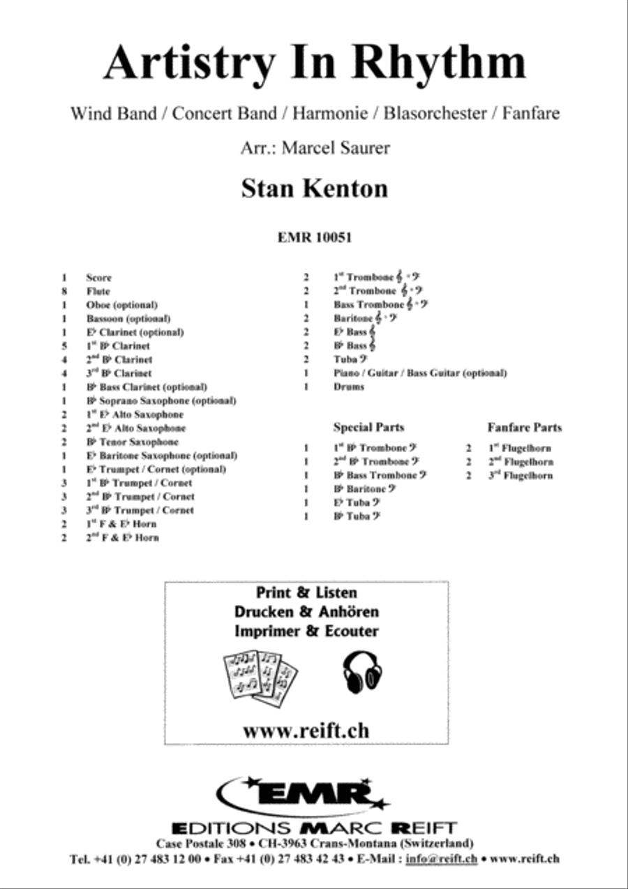 Artistry In Rhythm Artistry In Rhythm Concert Band scores gallery preview page 2