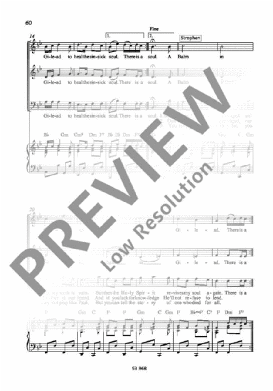 There's Is A Balm In Gilead 3-Part scores gallery preview page 3