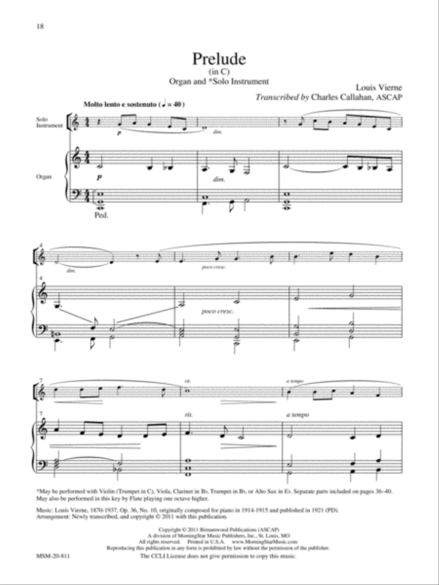 Organ Plus! Five Pieces for Organ + 1 or 2 Instruments, Volume 2 image number null