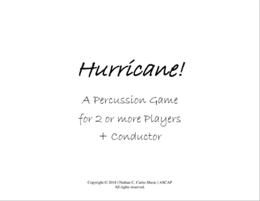 Hurricane! Small Ensemble scores gallery preview page 2