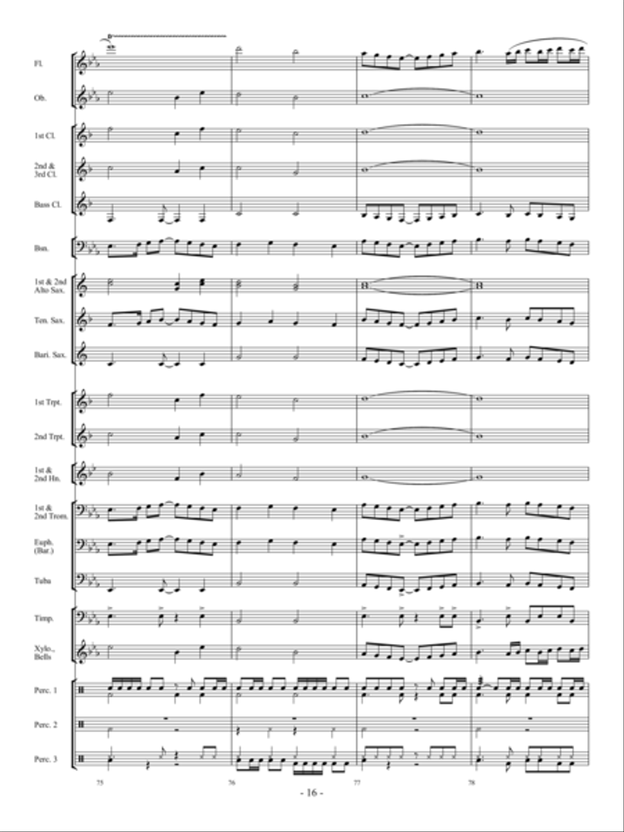 Dream Chaser Concert Band scores gallery preview page 15