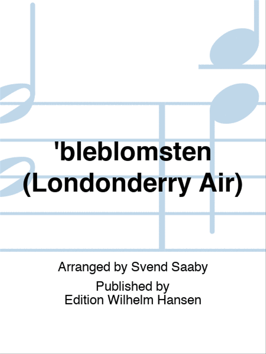 'bleblomsten (Londonderry Air) 4-Part scores gallery preview page 1