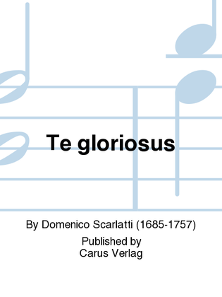 Book cover for Te gloriosus