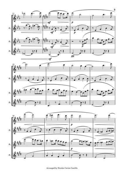 Richard Wagner - Elsa's Procession to the Cathedral (Lohengrin) - Flute Quartet image number null