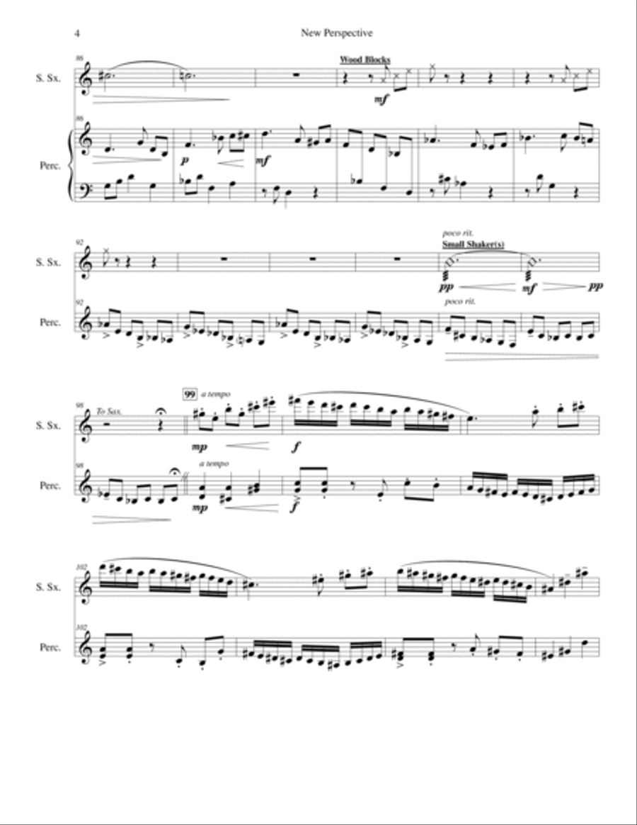 New Perspective (Soprano Sax) Soprano Saxophone scores gallery preview page 6
