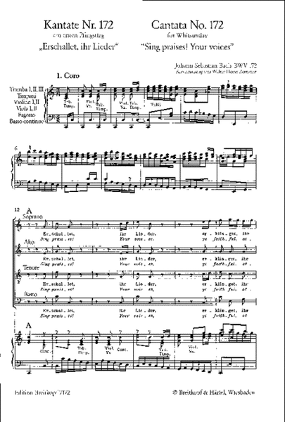 Cantata BWV 172 "Sing praises! Your voices"