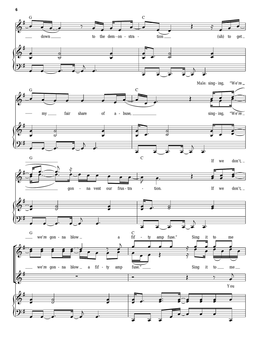 You Can't Always Get What You Want Piano, Vocal scores gallery preview page 6