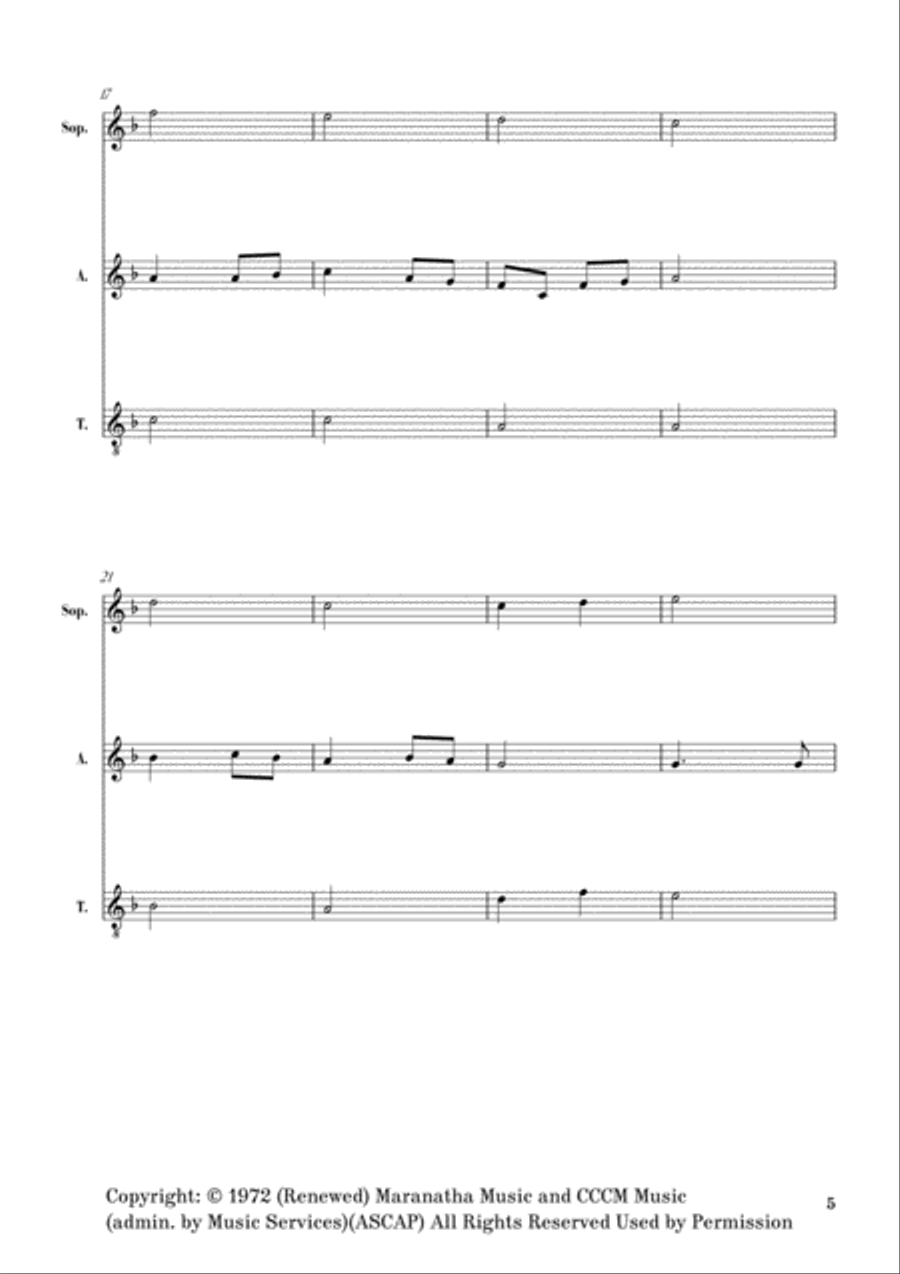 Seek Ye First 3-Part scores gallery preview page 5