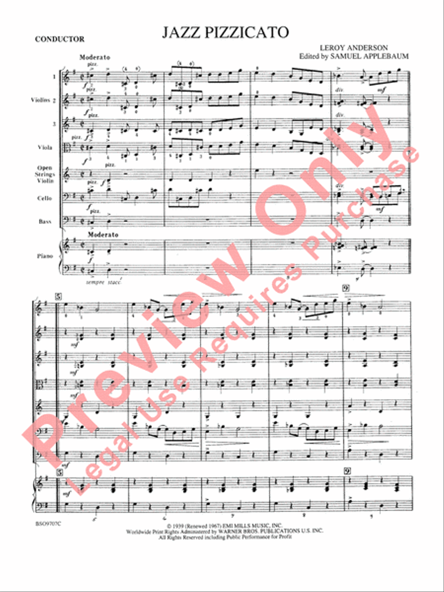Jazz Pizzicato Jazz Pizzicato String Orchestra scores gallery preview page 4