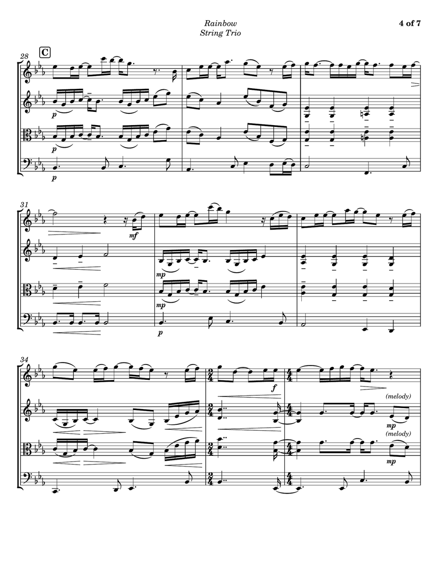 Rainbow String Trio scores gallery preview page 4