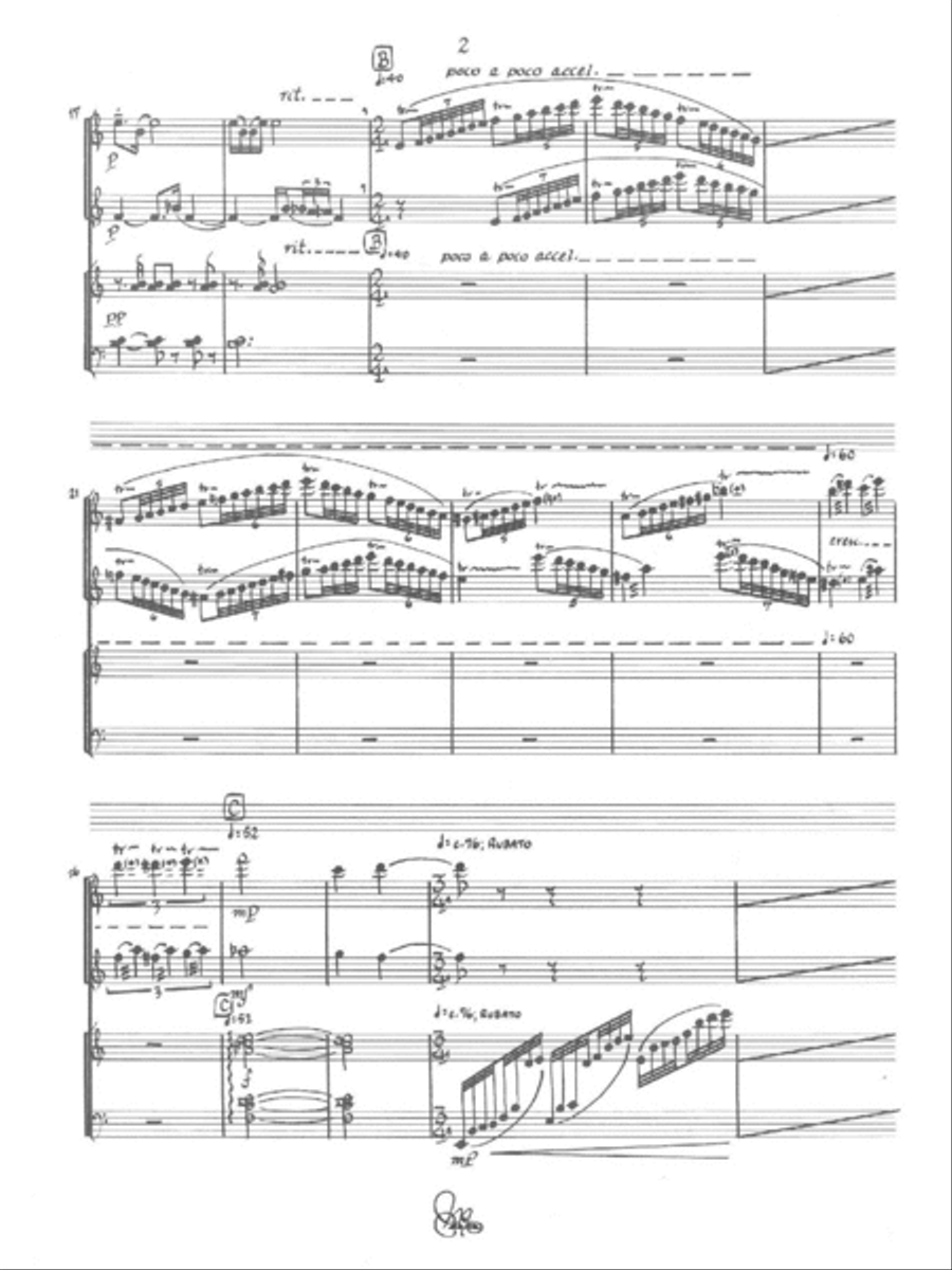 Legend for Two Piccolos and Piano Piccolo scores gallery preview page 3