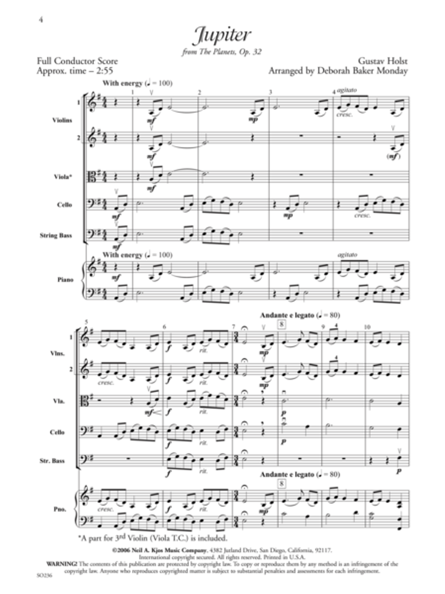 Jupiter - Score String Orchestra scores gallery preview page 2