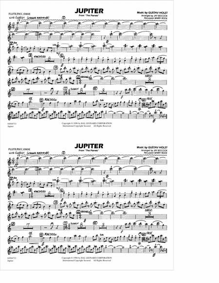 Jupiter (from "The Planets") - Flute/Picc./Oboe