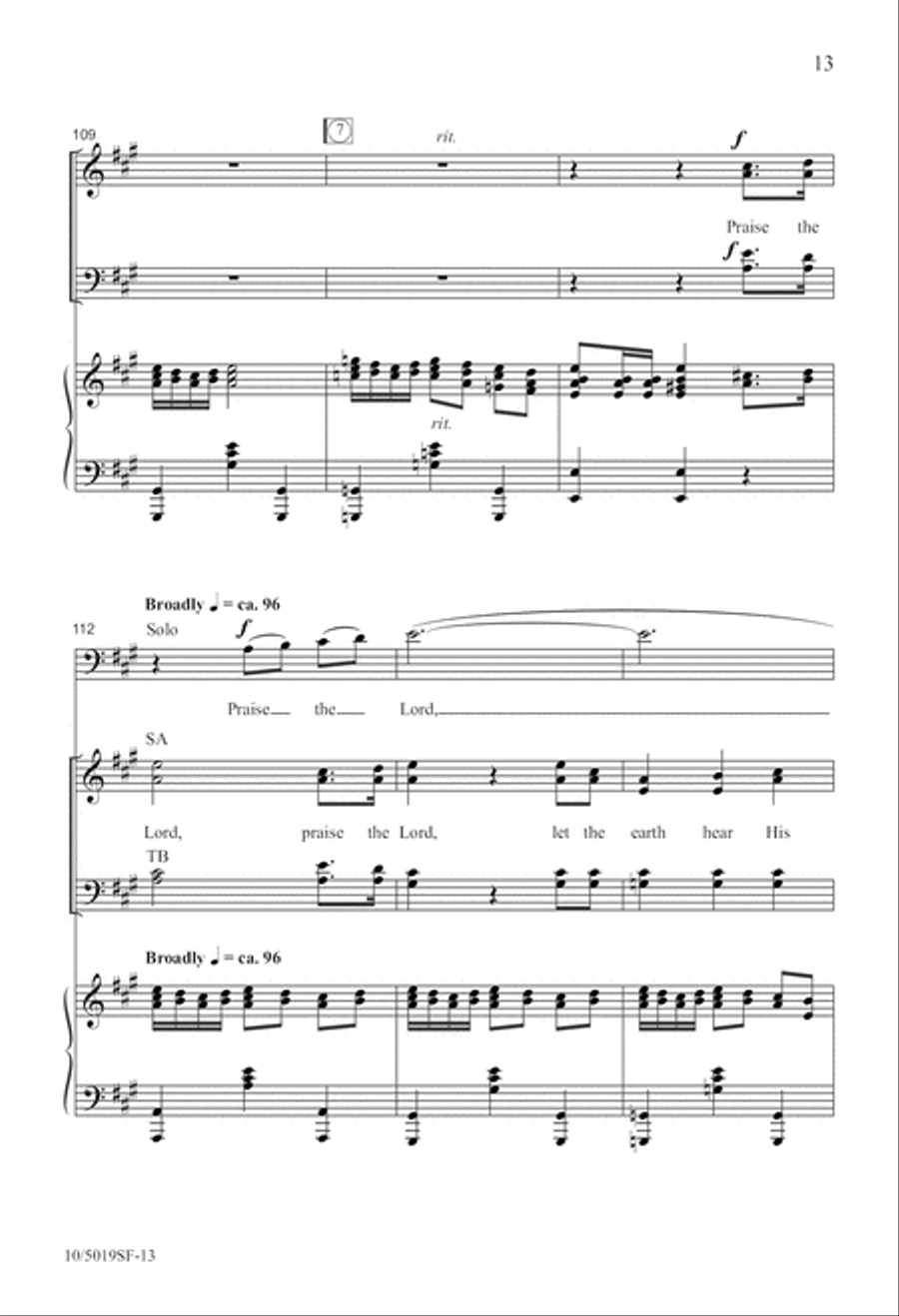 Great Things He Has Done 4-Part scores gallery preview page 13