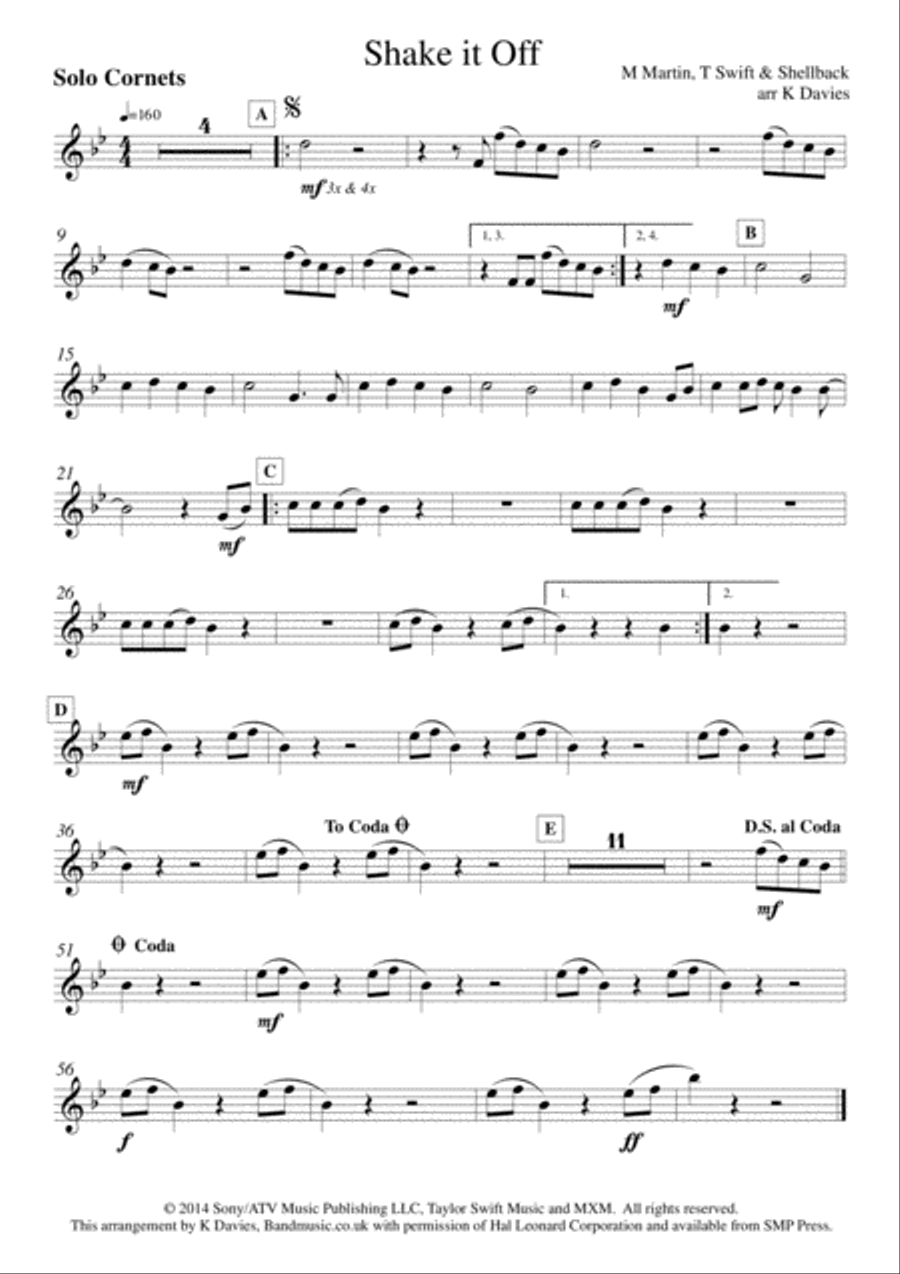 Shake It Off Shake It Off Small Ensemble scores gallery preview page 2