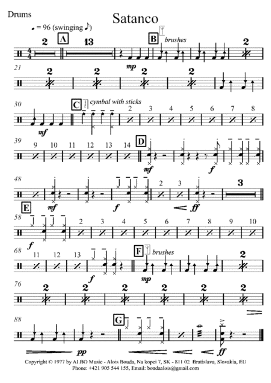 Satanco Jazz Ensemble scores gallery preview page 1