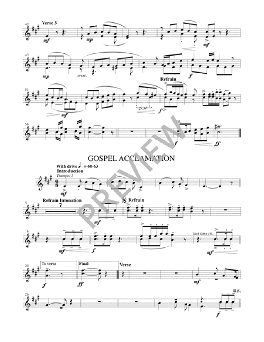 Mass of the Angels and Saints - Brass edition Handbell Choir scores gallery preview page 7
