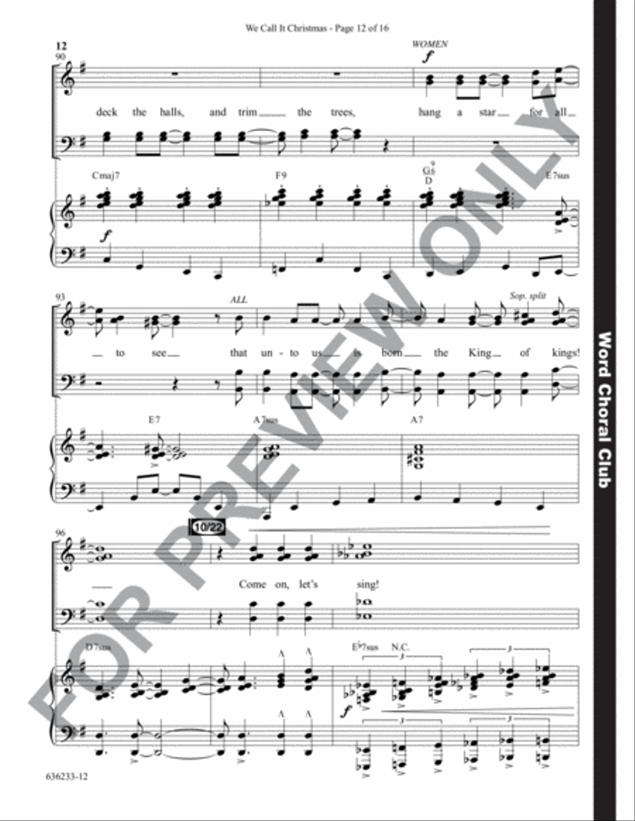 We Call It Christmas - Anthem Choir scores gallery preview page 13