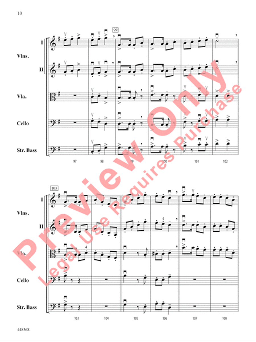 Appalachian Celebration String Orchestra scores gallery preview page 11
