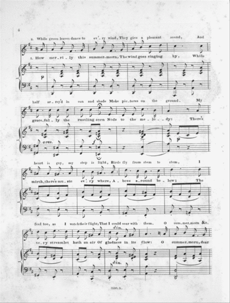 Dear Summer Morn Voice scores gallery preview page 3