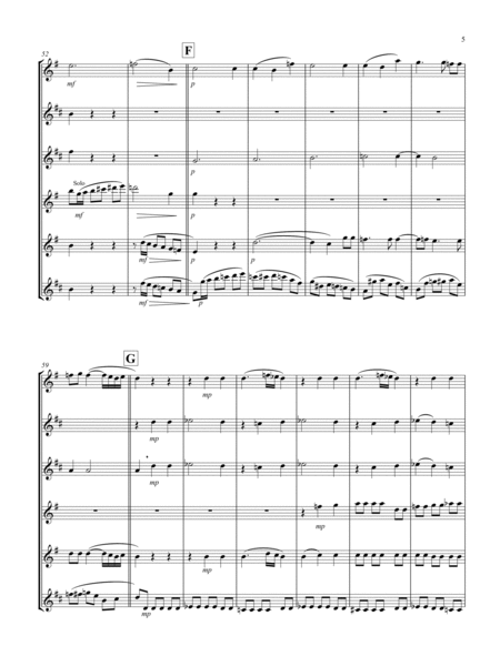 Recordare (from "Requiem") (F) (Saxophone Sextet - 1 Sop, 2 Alto, 2 Ten, 1 Bari)