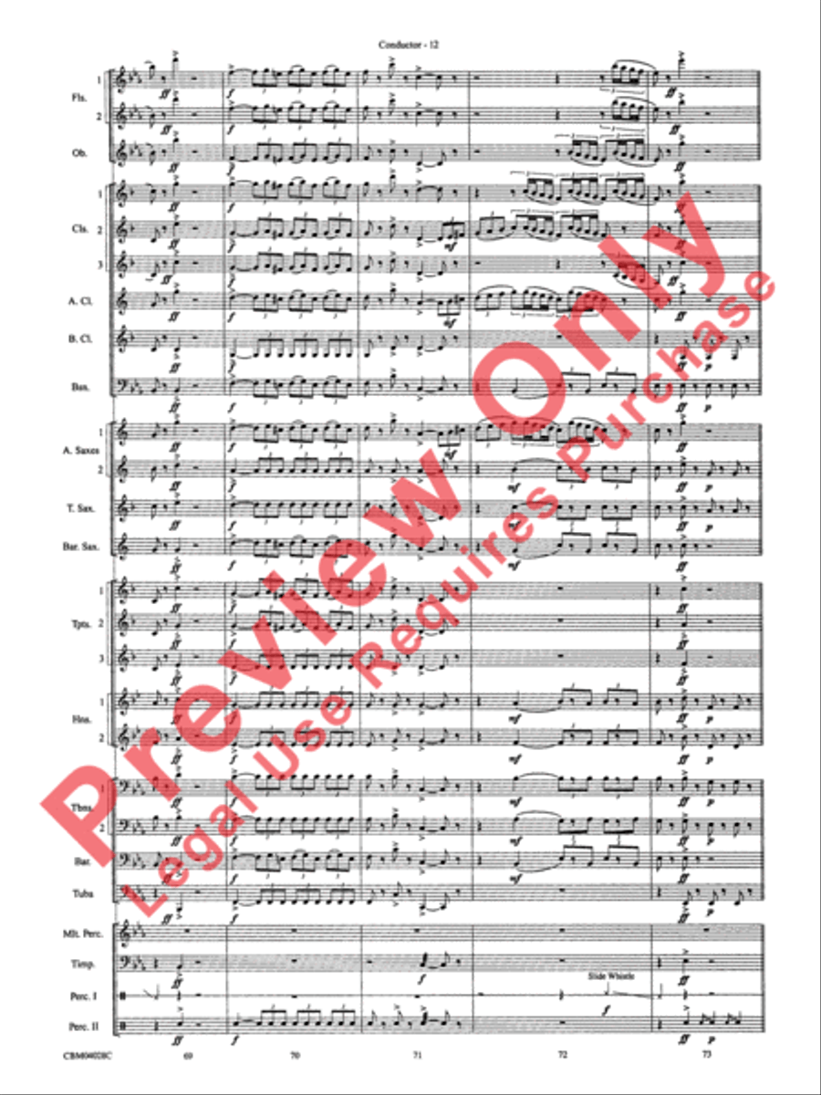 What's Up at the Symphony? Concert Band scores gallery preview page 15