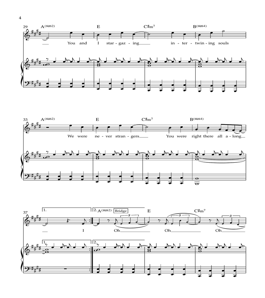 Stargazing Piano, Vocal, Guitar scores gallery preview page 4