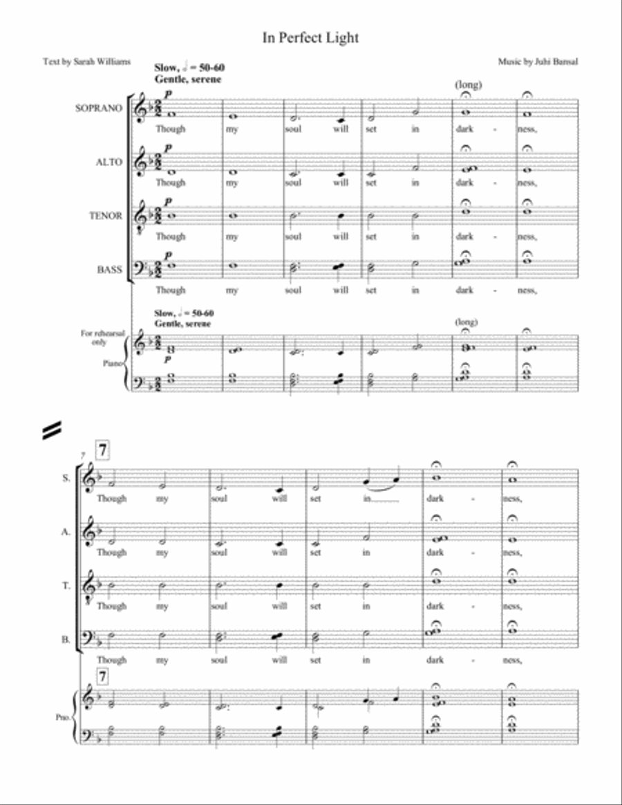 In Perfect Light 4-Part scores gallery preview page 3