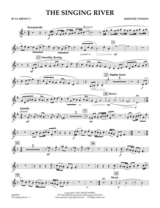 The Singing River - Bb Clarinet 2