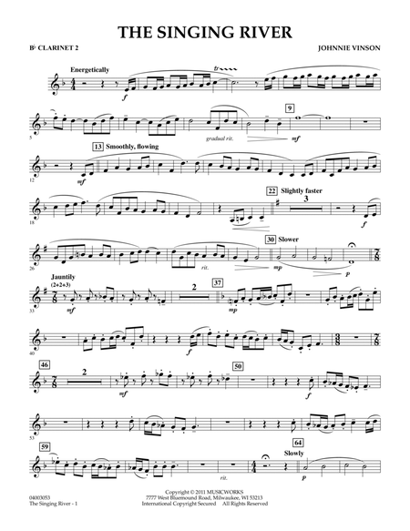 The Singing River - Bb Clarinet 2