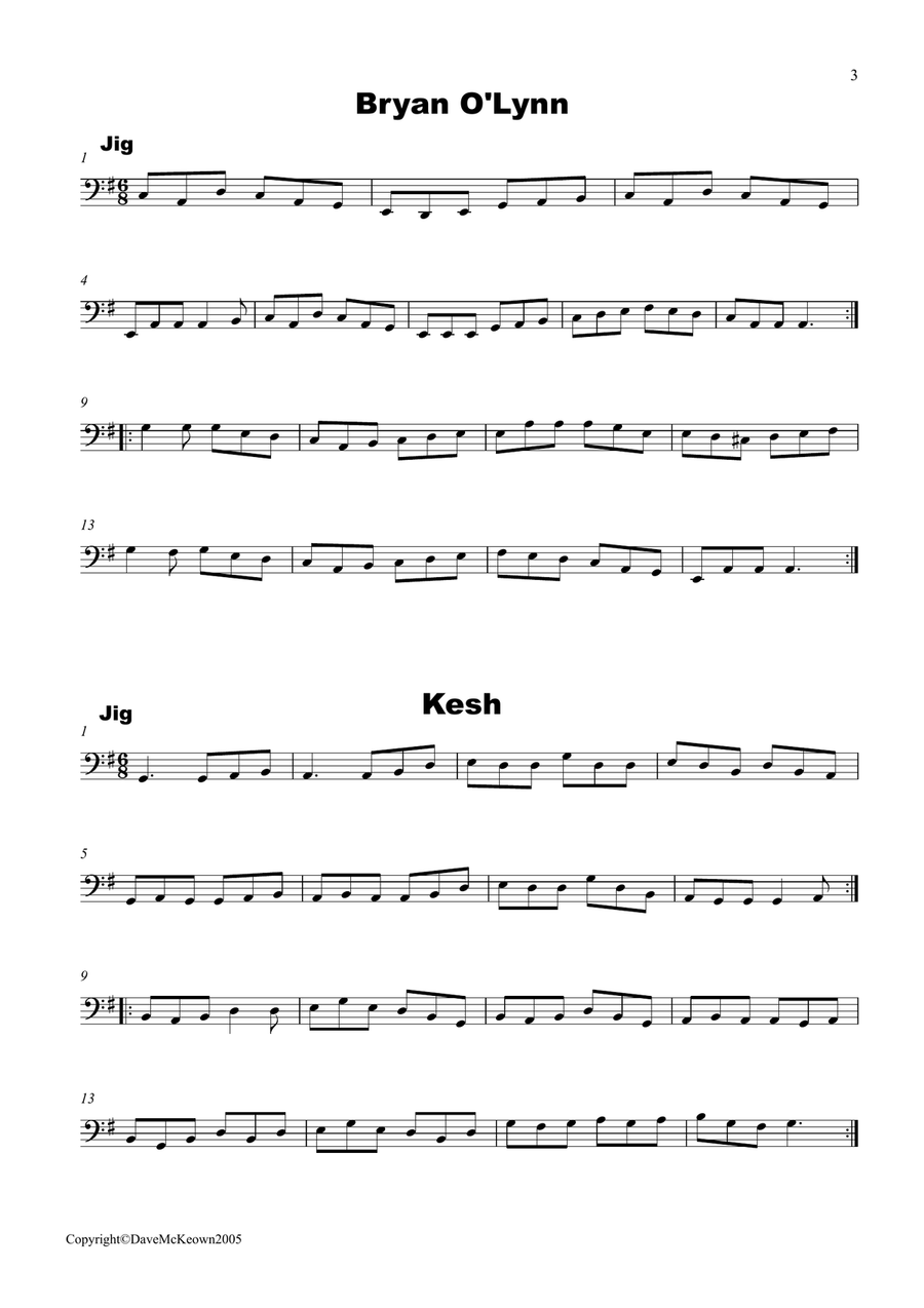 Irish Dance Music Vol.2 for Cello 50 Jigs, Reels, Hornpipes and more.... Cello Solo scores gallery preview page 3